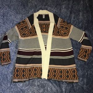 Charlotte Russe Multicolored Cardigan